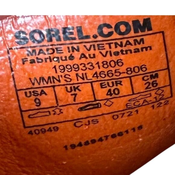 Sorel Ella II Slingback Sandals Women’s 9 UK7 EU40 Burnt Orange Suede NEW - Picture 11 of 11